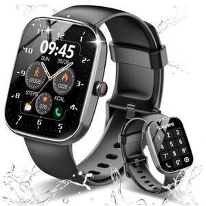 Smartwatch with Square Face - Black Fitness Tracker, make calls, etc. etc.